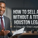 How to Sell a Car Without a Title in Houston Legally