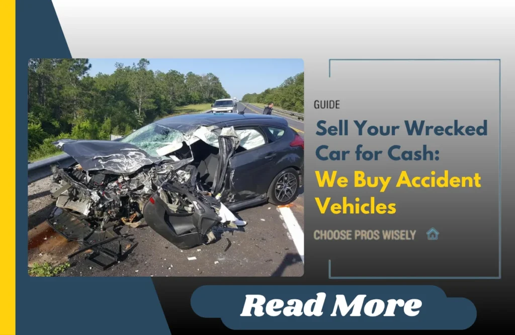 Sell Your Wrecked Car for Cash We Buy Accident Vehicles