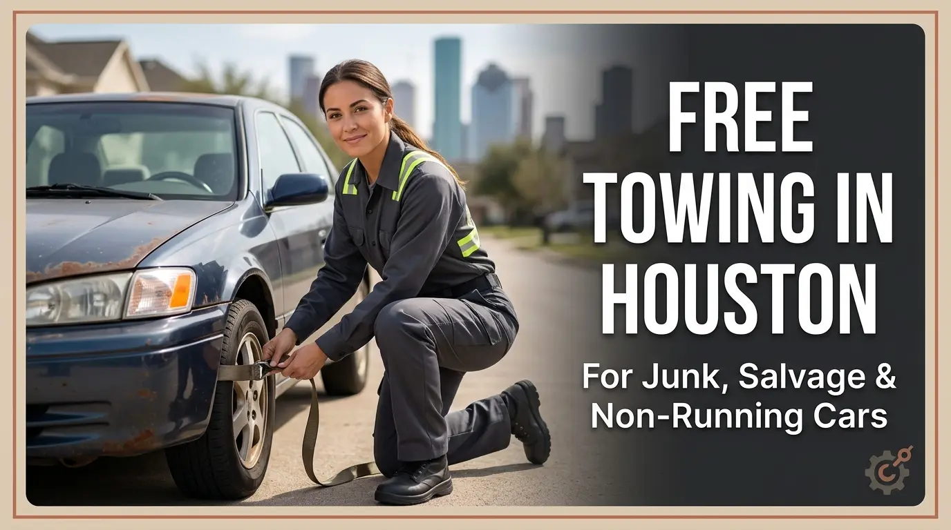 Free Towing Service in Houston for Junk, Salvage & Non-Running Cars