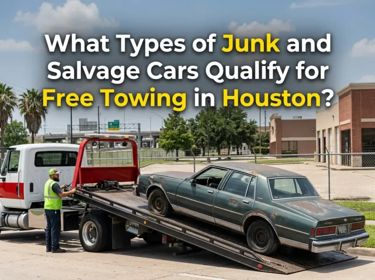 What Types of Junk and Salvage Cars Qualify for Free Towing in Houston?