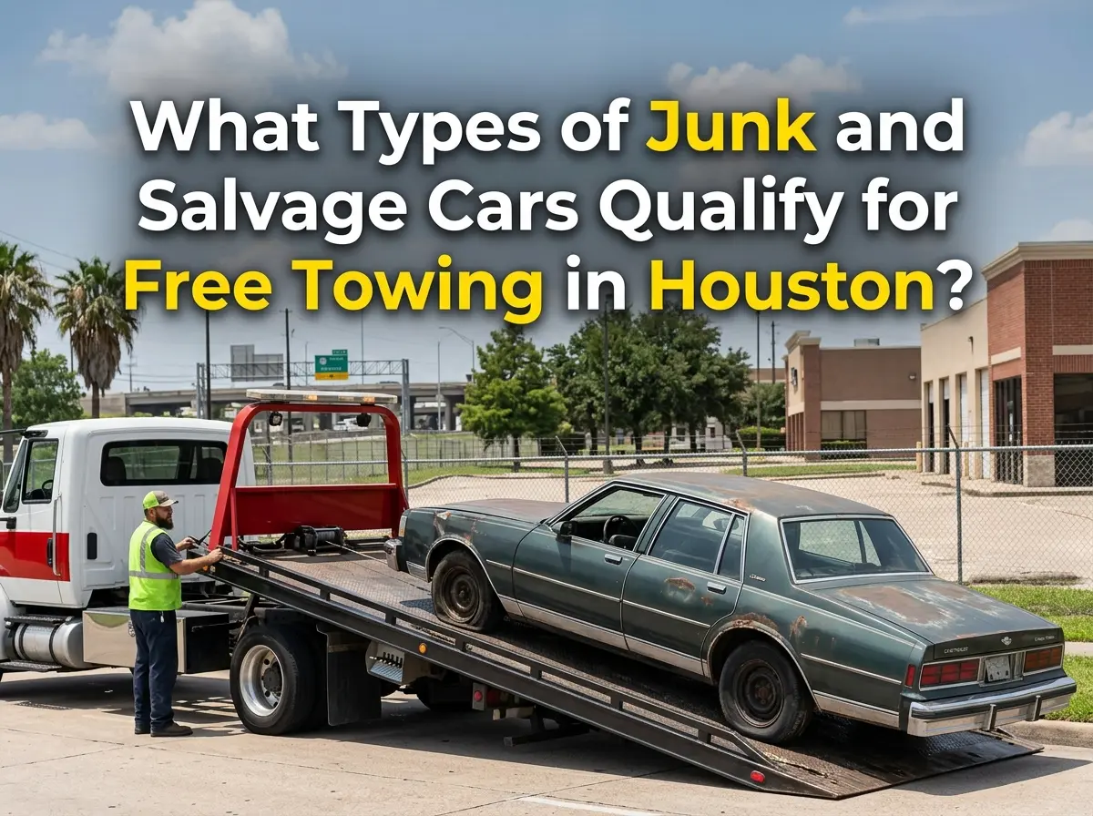 What Types of Junk and Salvage Cars Qualify for Free Towing in Houston?